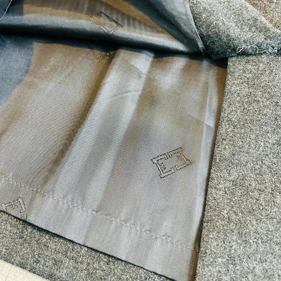 Vintage 80s Escada by Margaretha Ley Grey Pure Wool Pencil Skirt (size 4) - Picture 4 of 12